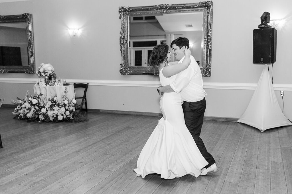 Bride and groom last dance | Spring Wedding | The Matthews House Wedding | The Matthews House Wedding Photographer | Raleigh NC Wedding Photographer