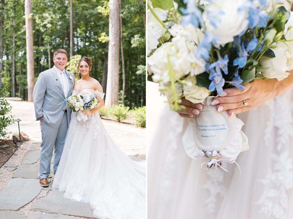 Bride and groom outfit inspiration | Blue and white Wedding | Carolina Groves Wedding | Carolina Groves Wedding Photographer | Raleigh NC Wedding Photographer