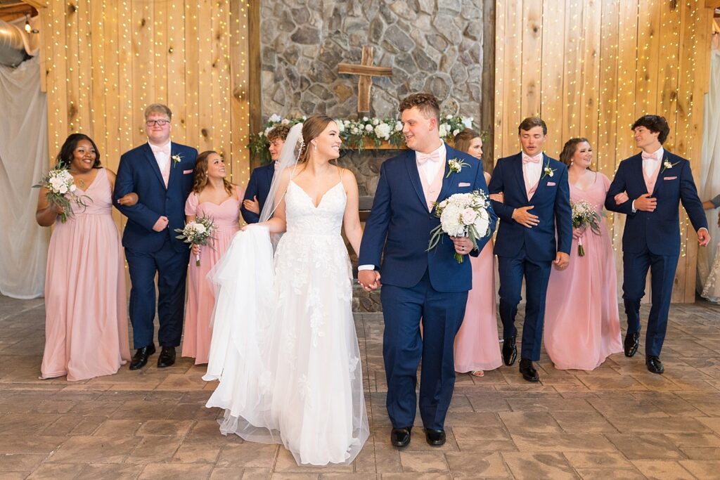 Bride and groom walking | Rustic wedding | Harvest House Wedding | Harvest House Photographer | Raleigh NC Wedding Photographer