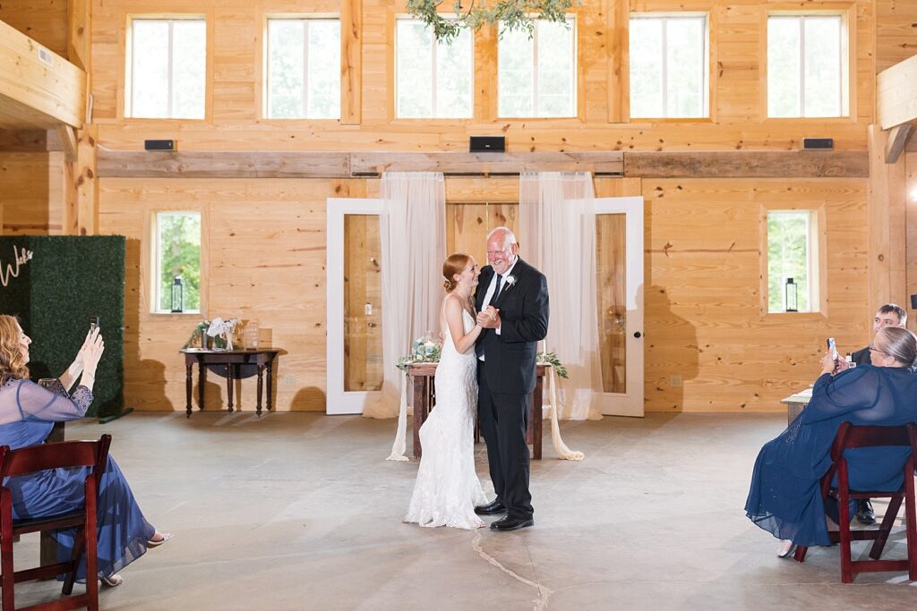 Father daughter dance | Rustic Wedding | Twin Oaks Barn Wedding | Twin Oaks Barn Wedding Photographer | Raleigh NC Wedding Photographer