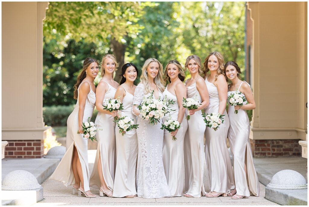 Bridal party outfit inspiration | Classic Summer Wedding | Wedding with Neutrals | Carolina Inn Wedding | UNC Alumni Wedding | Raleigh Wedding Photographer | NC Wedding Photographer