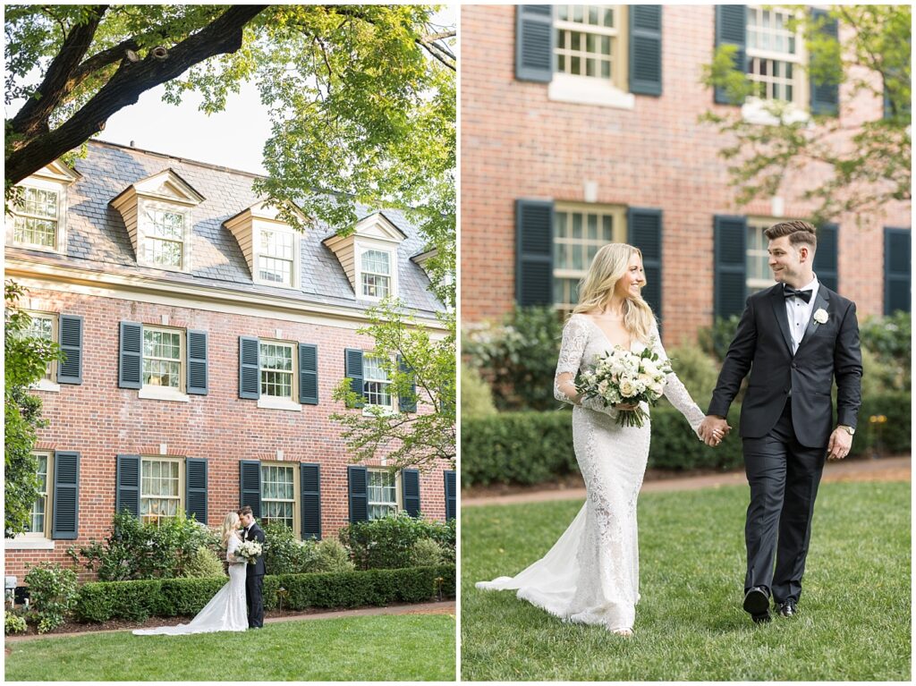 Bride and groom photo inspiration | Classic Summer Wedding | Wedding with Neutrals | Carolina Inn Wedding on The Lawn | UNC Alumni Wedding | Raleigh Wedding Photographer | NC Wedding Photographer