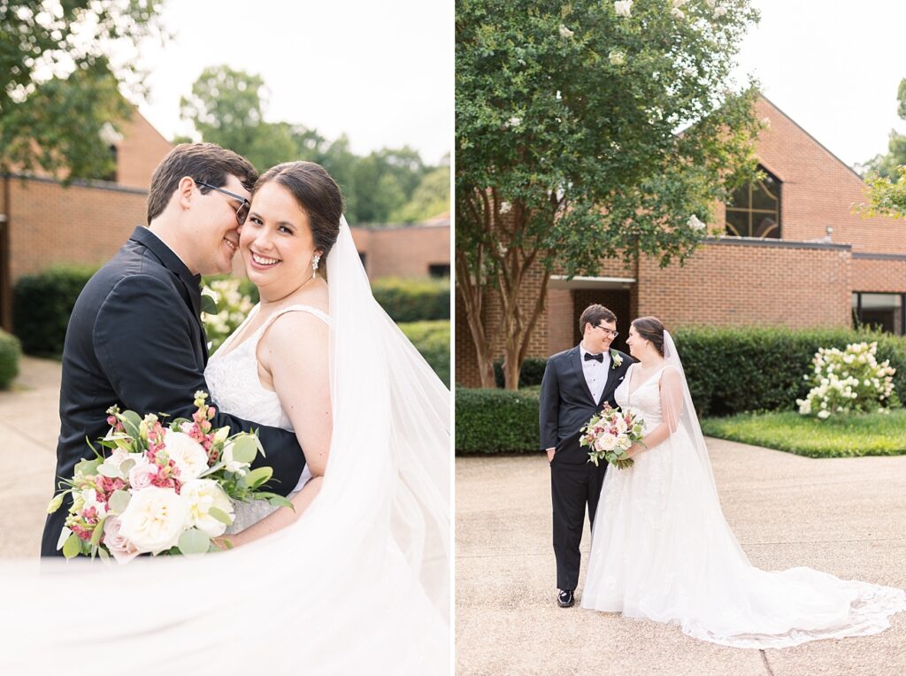Bride and groom posing inspiration | Summer Wedding | The Matthews House Wedding | The Matthews House Wedding Photographer | Raleigh NC Wedding Photographer