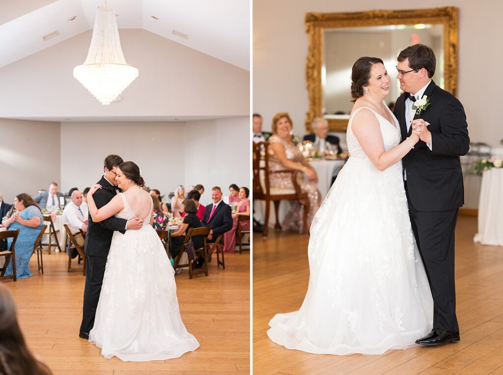 Bride and groom first dance | Summer Wedding | The Matthews House Wedding | The Matthews House Wedding Photographer | Raleigh NC Wedding Photographer