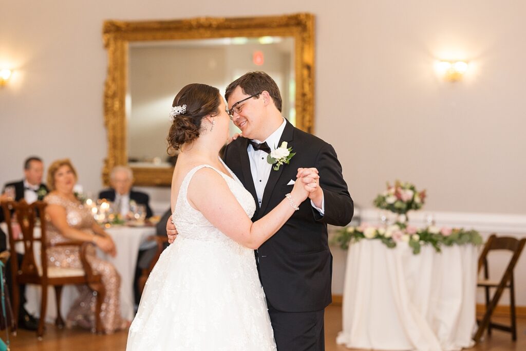 Bride and groom first dance | Summer Wedding | The Matthews House Wedding | The Matthews House Wedding Photographer | Raleigh NC Wedding Photographer