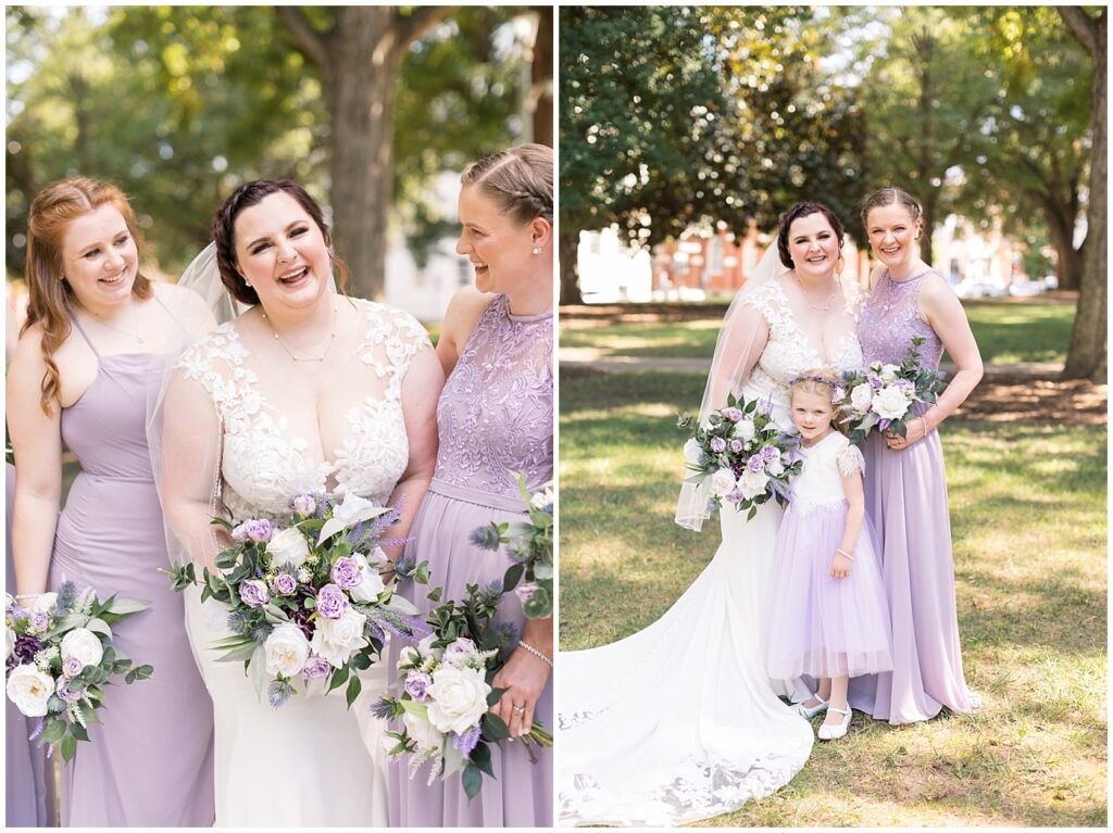 French lilac wedding bouquets | Caffe Luna Wedding | Caffe Luna Wedding Photographer | Raleigh NC Wedding Photographer