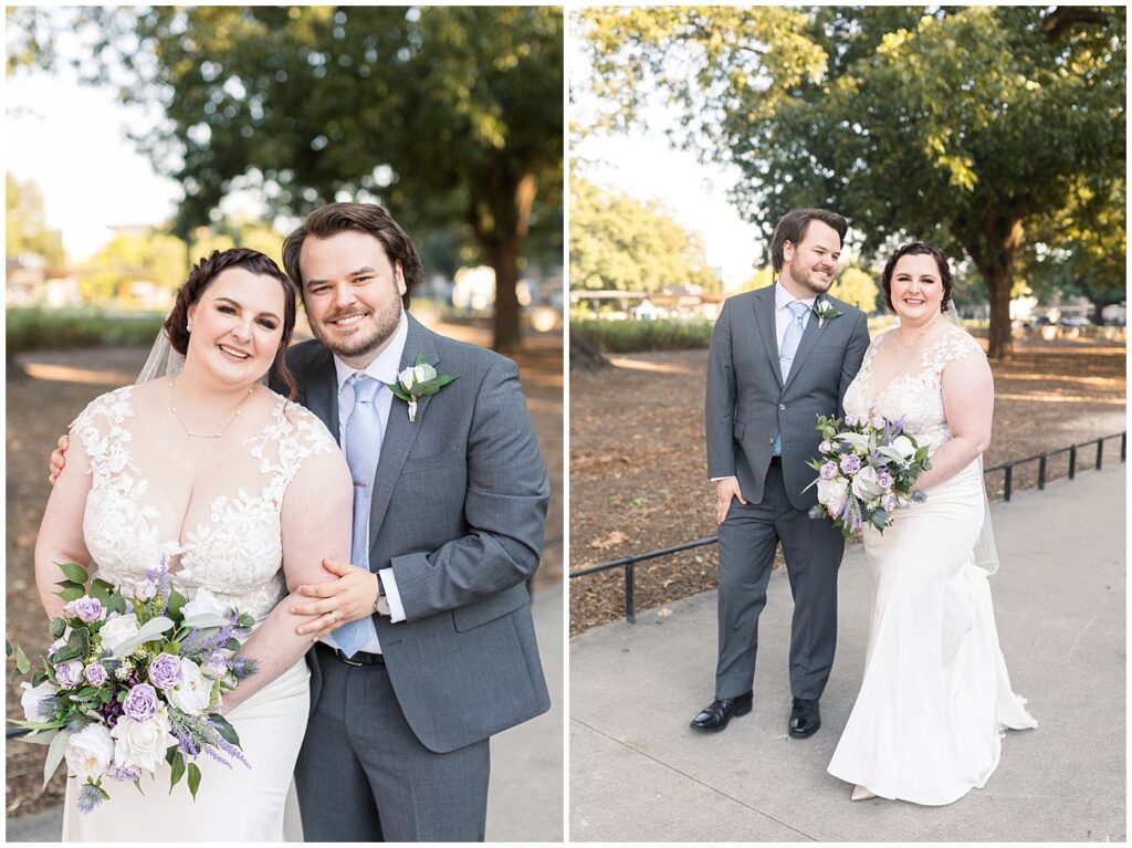 Bride and groom embracing | Caffe Luna Wedding | Caffe Luna Wedding Photographer | Raleigh NC Wedding Photographer