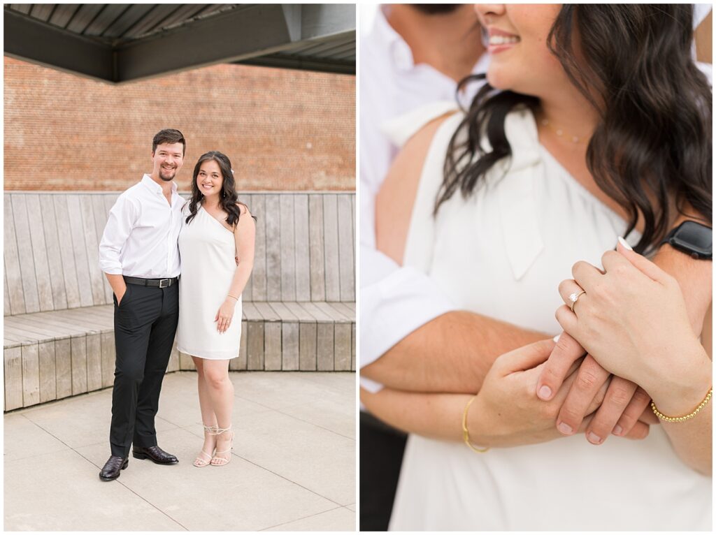 Downtown Raleigh Engagement | The Warehouse District | Rooftop Engagement 