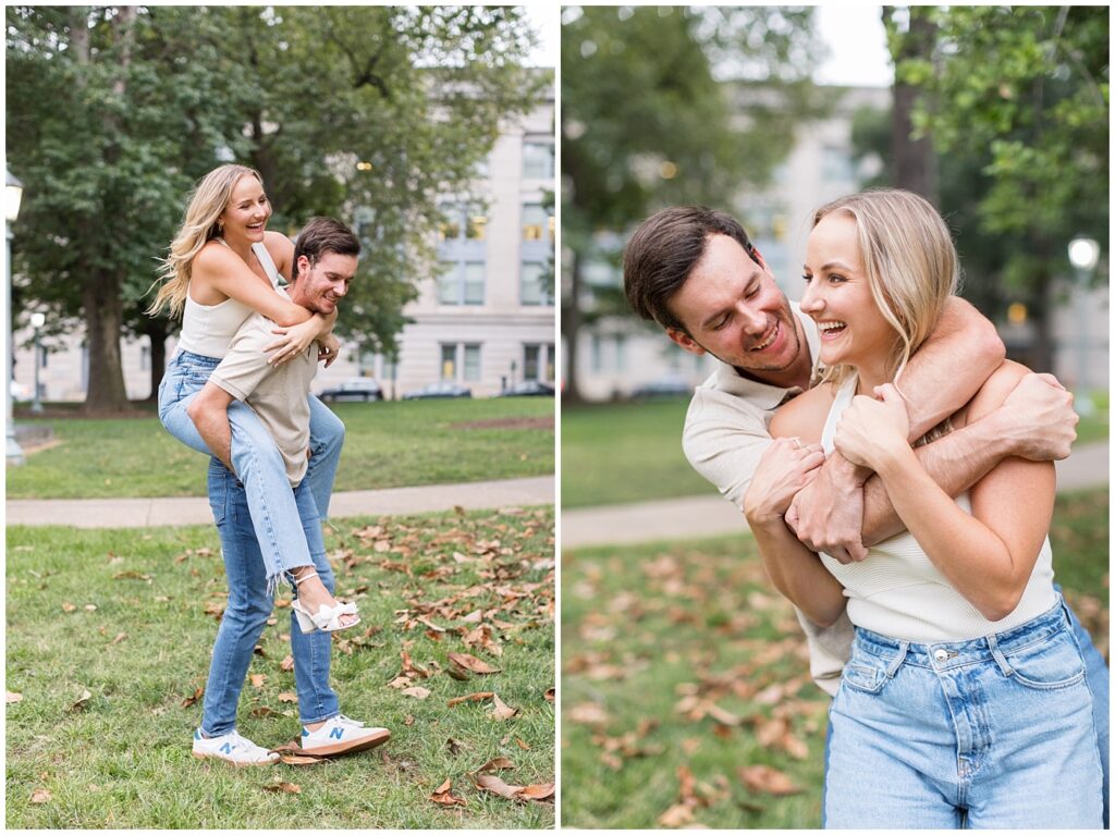 Urban engagement photos | Raleigh Engagement Photographer | Engagement photos in Raleigh