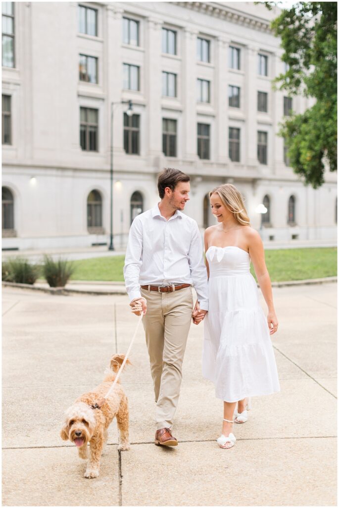 Engagement photos in Raleigh | Engagement photos with a dog