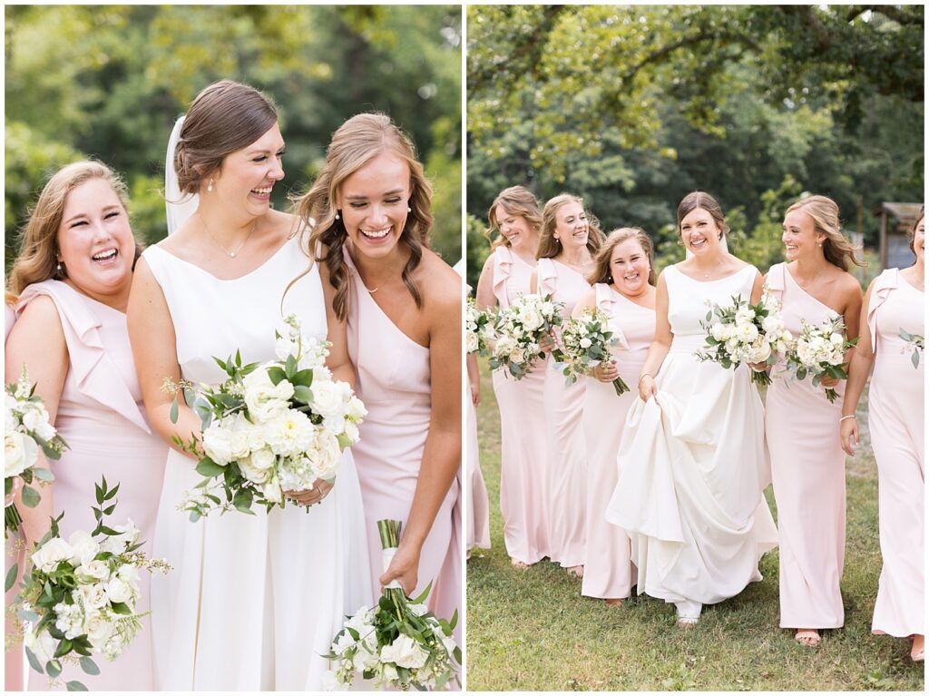 Bridal party outfit inspiration | Summer Wedding | Angus Barn Wedding | Angus Barn Wedding Photographer | Raleigh NC Wedding Photographer