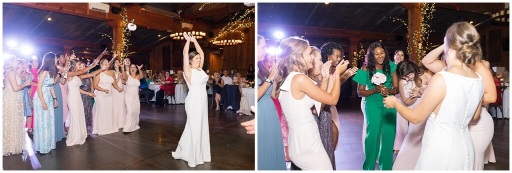 Bride dancing during wedding reception | Summer Wedding | Angus Barn Wedding | Angus Barn Wedding Photographer | Raleigh NC Wedding Photographer