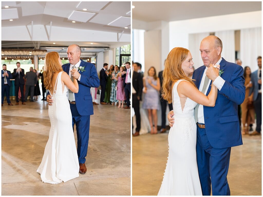 Father daughter dance at wedding | The Meadows Wedding | The Meadows Wedding Photographer | Raleigh NC Wedding Photographer