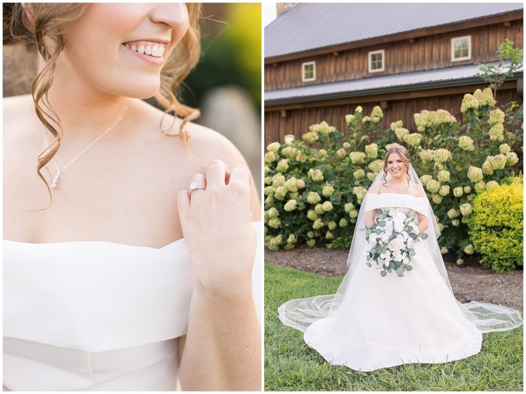 Bridal portrait posing inspiration | Bridal Portraits at The Farmstead | Raleigh NC Wedding Photographer | Bridal Portrait Photographer