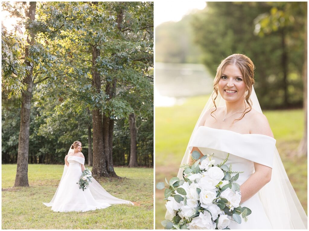 Bridal photography poses | Bridal Portraits at The Farmstead | Raleigh NC Wedding Photographer | Bridal Portrait Photographer | Charlotte Bridal Portraits