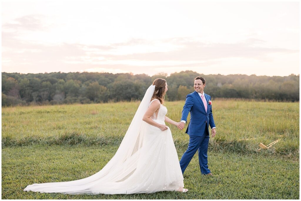Bride and groom posing inspiration | The Meadows Wedding | The Meadows Wedding Photographer | Raleigh NC Wedding Photographer