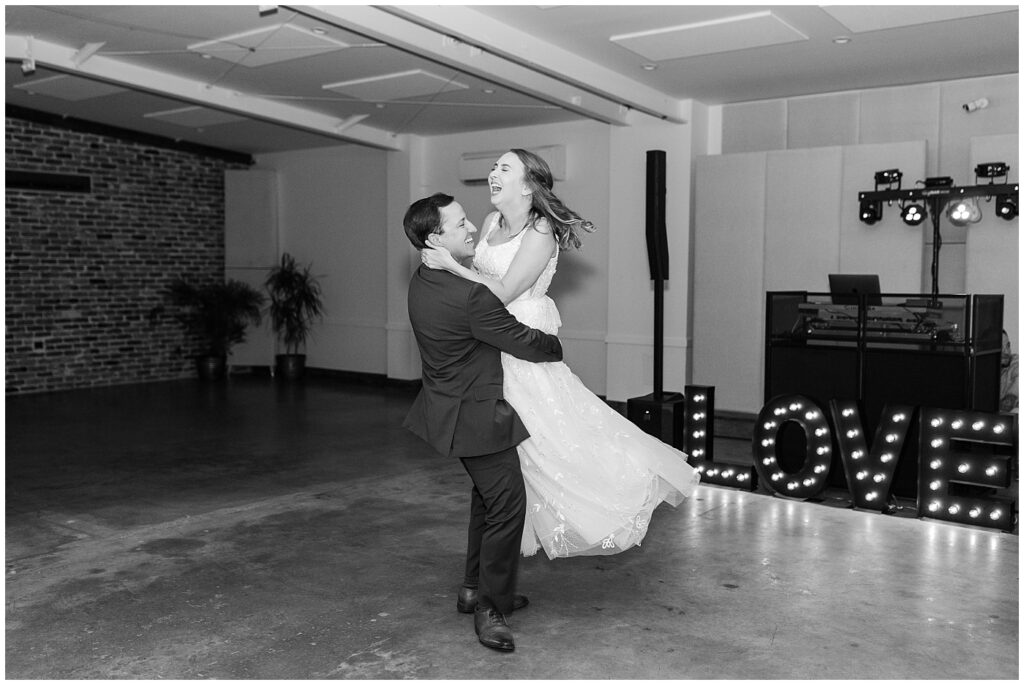 Bride and groom last dance | The Meadows Wedding | The Meadows Wedding Photographer | Raleigh NC Wedding Photographer