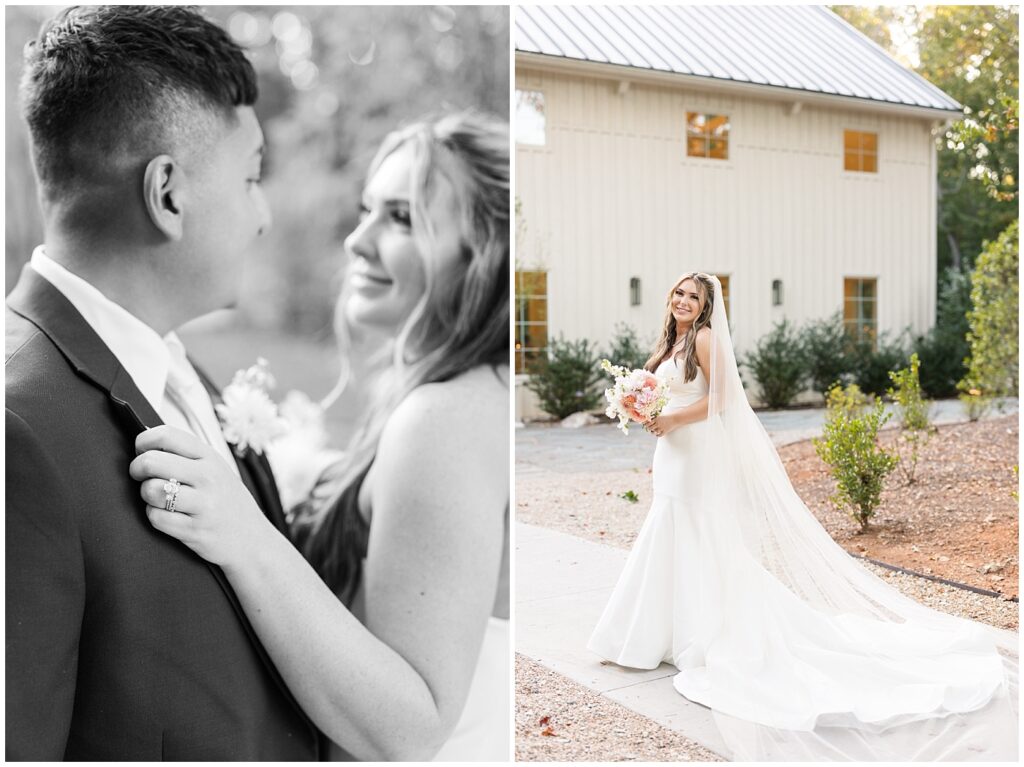 Bride groom photos | Wedding dress inspiration | Carolina Grove Wedding | Carolina Grove Wedding Photographer | Raleigh NC Wedding Photographer