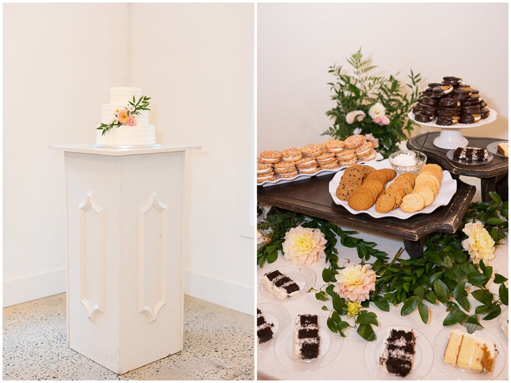Wedding Cake | Wedding Dessert Station | Carolina Grove Wedding | Carolina Grove Wedding Photographer | Raleigh NC Wedding Photographer