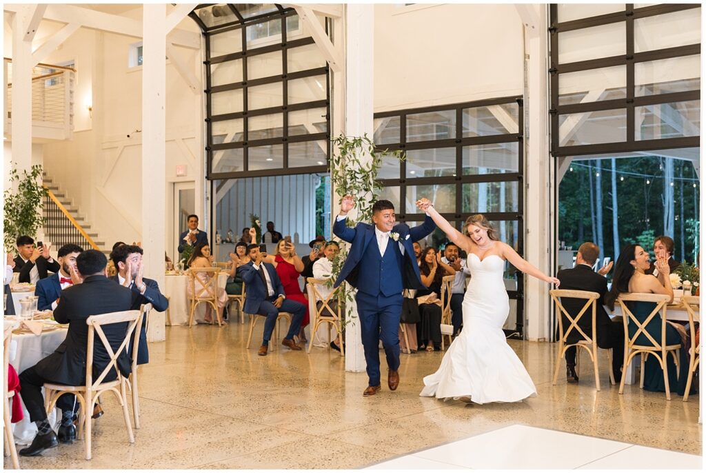 Bride groom entrance | Carolina Grove Wedding | Carolina Grove Wedding Photographer | Raleigh NC Wedding Photographer