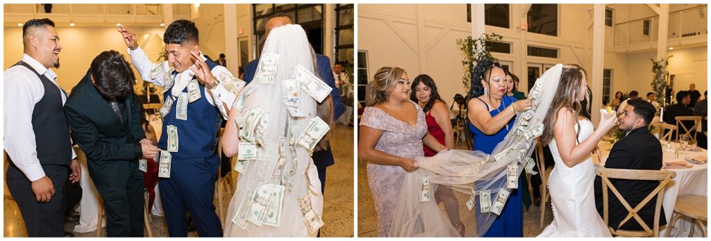 Bride and groom money dance | Carolina Grove Wedding | Carolina Grove Wedding Photographer | Raleigh NC Wedding Photographer
