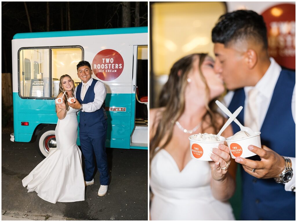 Wedding ice cream dessert | Carolina Grove Wedding | Carolina Grove Wedding Photographer | Raleigh NC Wedding Photographer