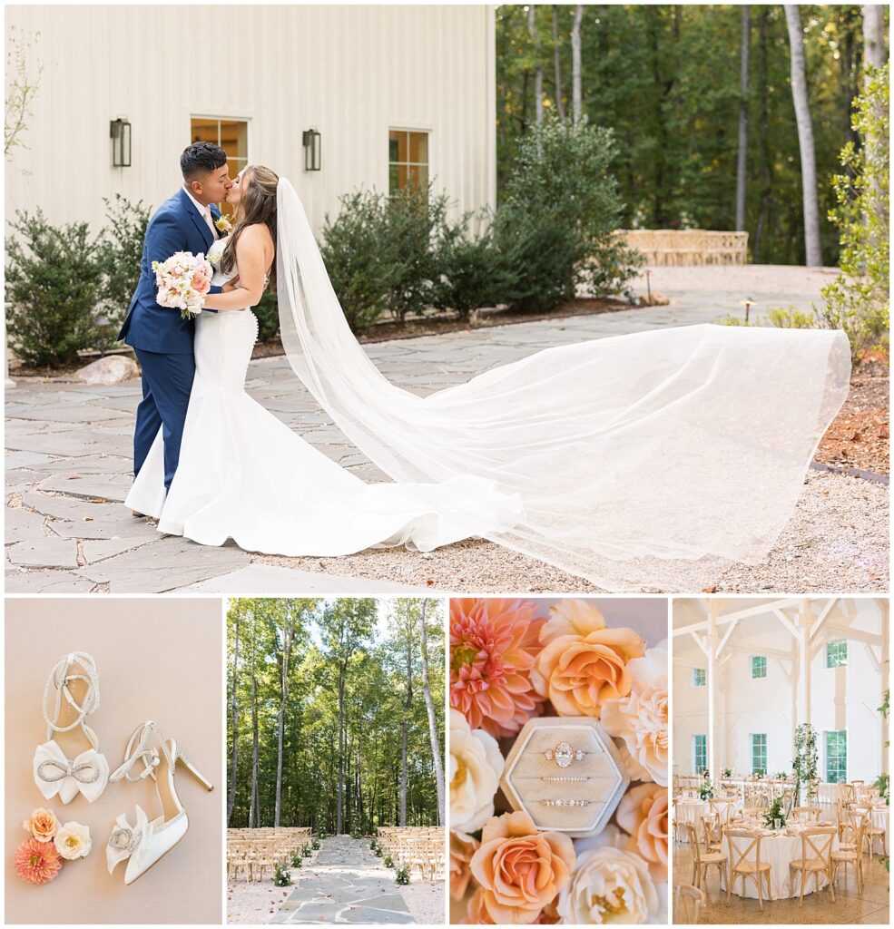 Champagne Fall Wedding | Carolina Grove Wedding | Carolina Grove Wedding Photographer | Raleigh NC Wedding Photographer