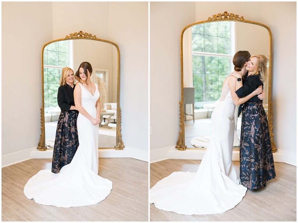 Bride getting ready | Mother daughter wedding photos | Carolina Grove Wedding | Carolina Grove Wedding Photographer | Raleigh NC Wedding Photographer