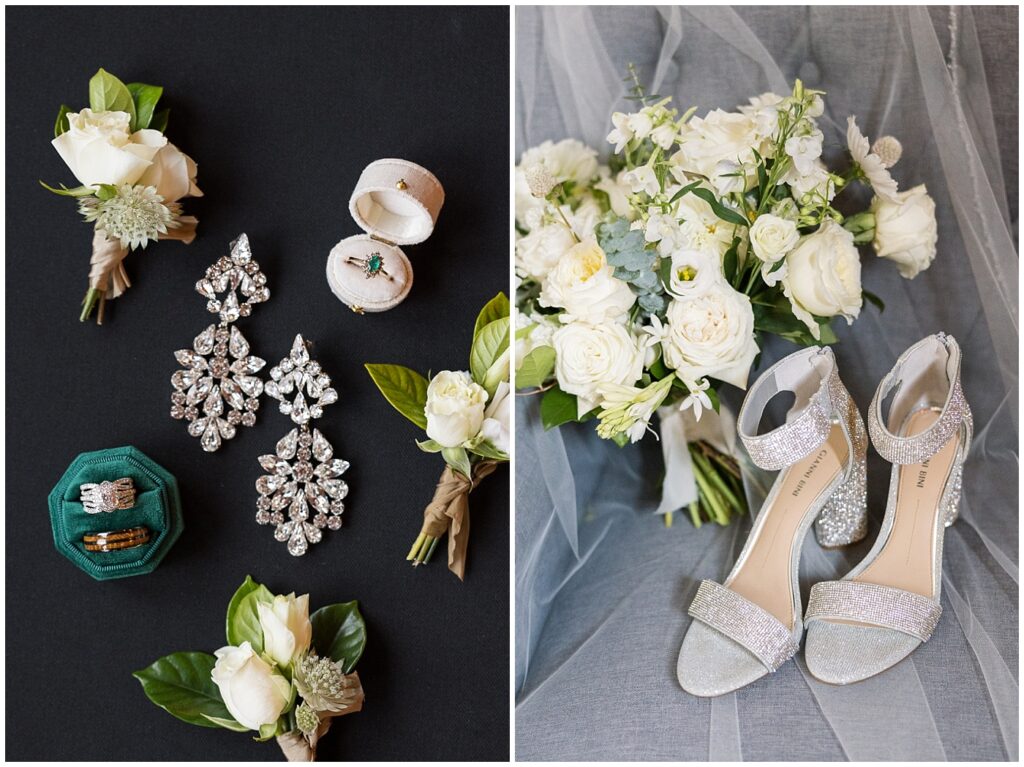 Wedding Day Jewelry | Wedding day bridal shoes | NC Wedding Photographer | Raleigh Wedding Photographer