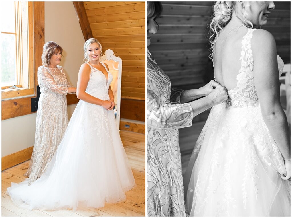 Bride getting ready | Pavilion at Carriage Farm Wedding | Raleigh NC Wedding Photographer