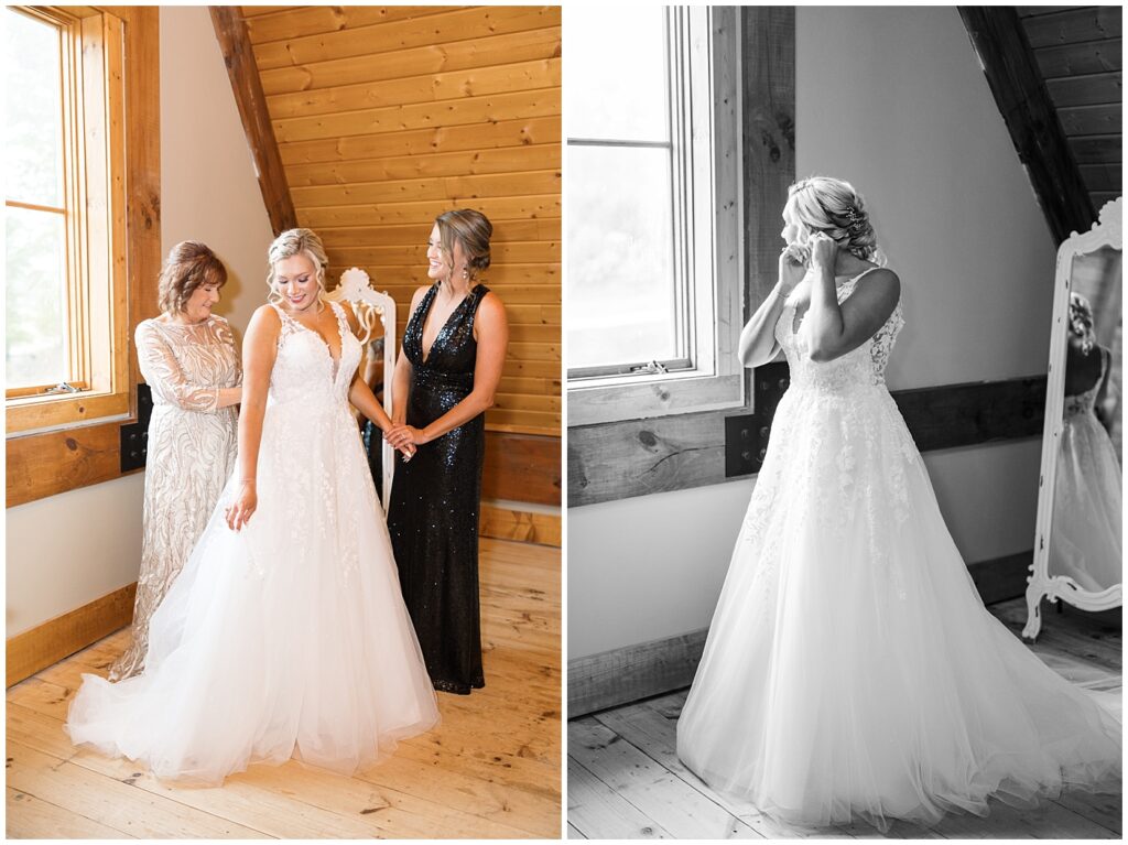 Bride getting ready | Pavilion at Carriage Farm Wedding | Raleigh NC Wedding