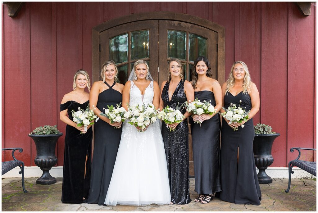 Black Bridesmaid dress inspiration | Raleigh Wedding Photographer