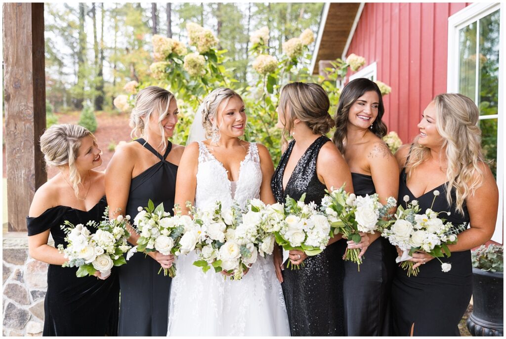 Bridesmaid hairstyle | Bridesmaid bouquet | | Raleigh Wedding Photographer