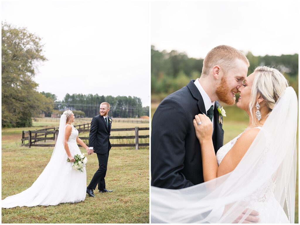 Bride groom photo inspiration | Pavilion at Carriage Farm Wedding | NC Wedding Photographer | Raleigh Wedding Photographer