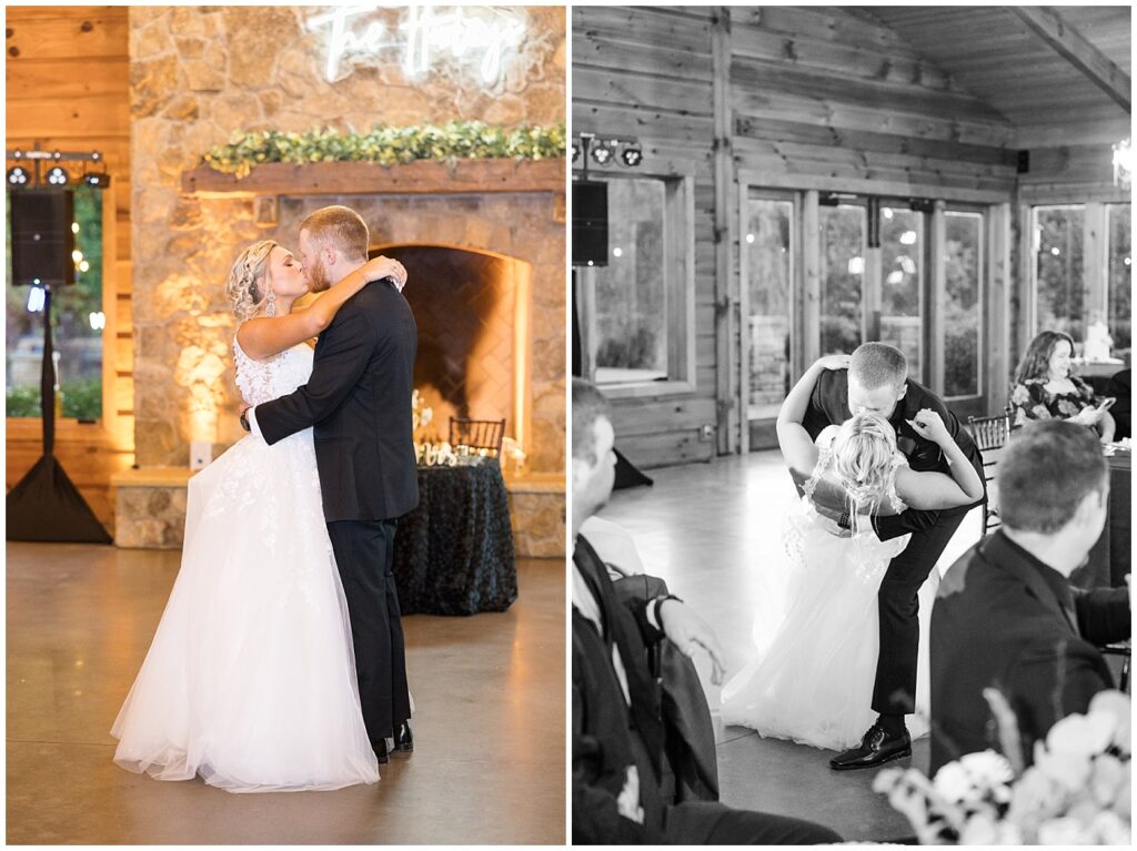 Bride groom first dance | Pavilion at Carriage Farm Wedding | NC Wedding Photographer | Raleigh Wedding Photographer