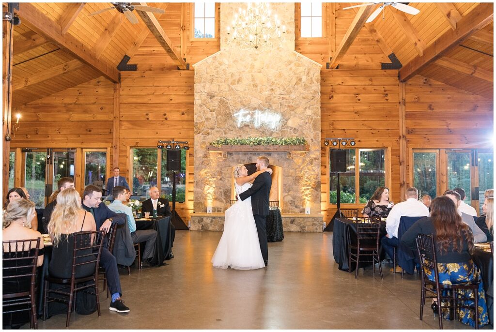 Bride groom first dance | Pavilion at Carriage Farm Wedding | NC Wedding Photographer | Raleigh Wedding Photographer