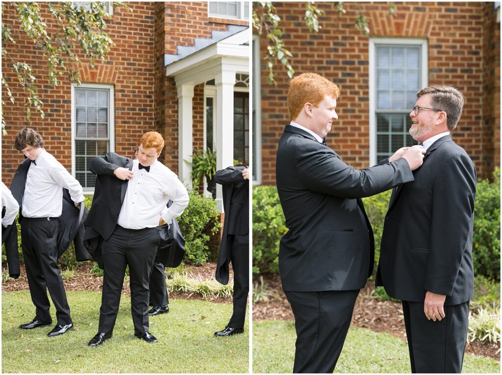 Groom Getting Ready | Romantic Estate Wedding | Eastern NC Wedding Photographer | Raleigh Wedding Photographer