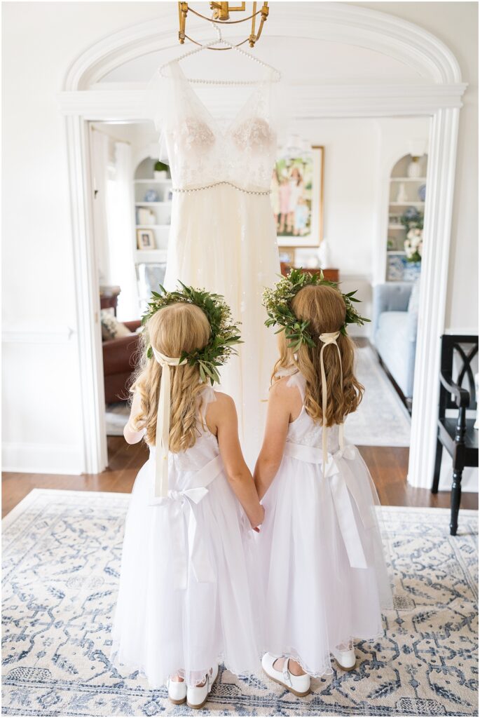 Wedding Flower Girl Dress | Romantic Estate Wedding | Eastern NC Wedding Photographer | Raleigh Wedding Photographer