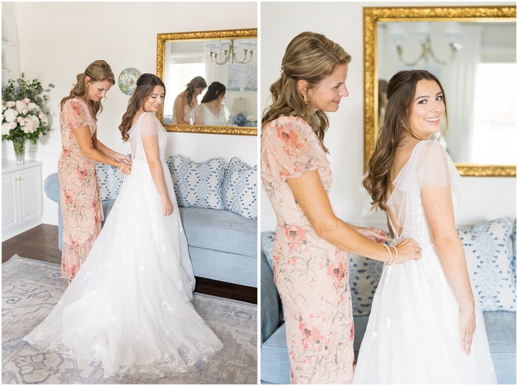 Bride getting ready | Romantic Estate Wedding | Eastern NC Wedding Photographer | Raleigh Wedding Photographer