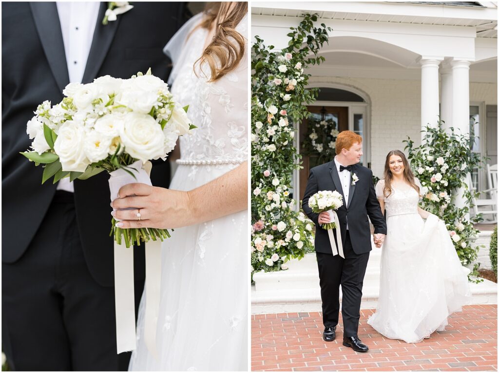 Bridal bouquet ideas | Romantic Estate Wedding | Eastern NC Wedding Photographer | Raleigh Wedding Photographer