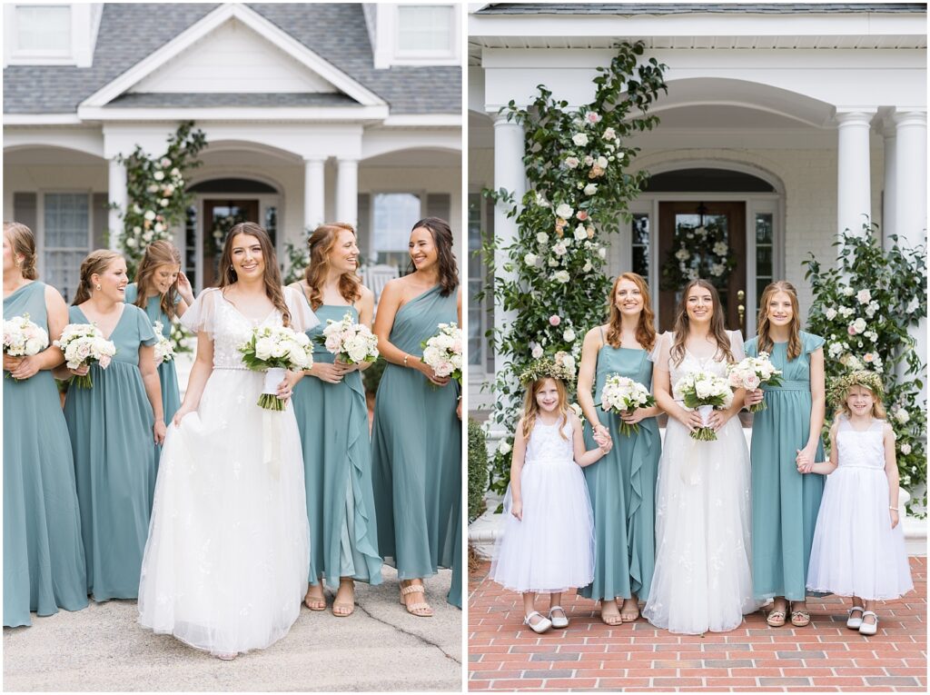 Bridesmaid dress inspiration | Bridesmaid bouquet | Romantic Estate Wedding | Eastern NC Wedding Photographer | Raleigh Wedding Photographer