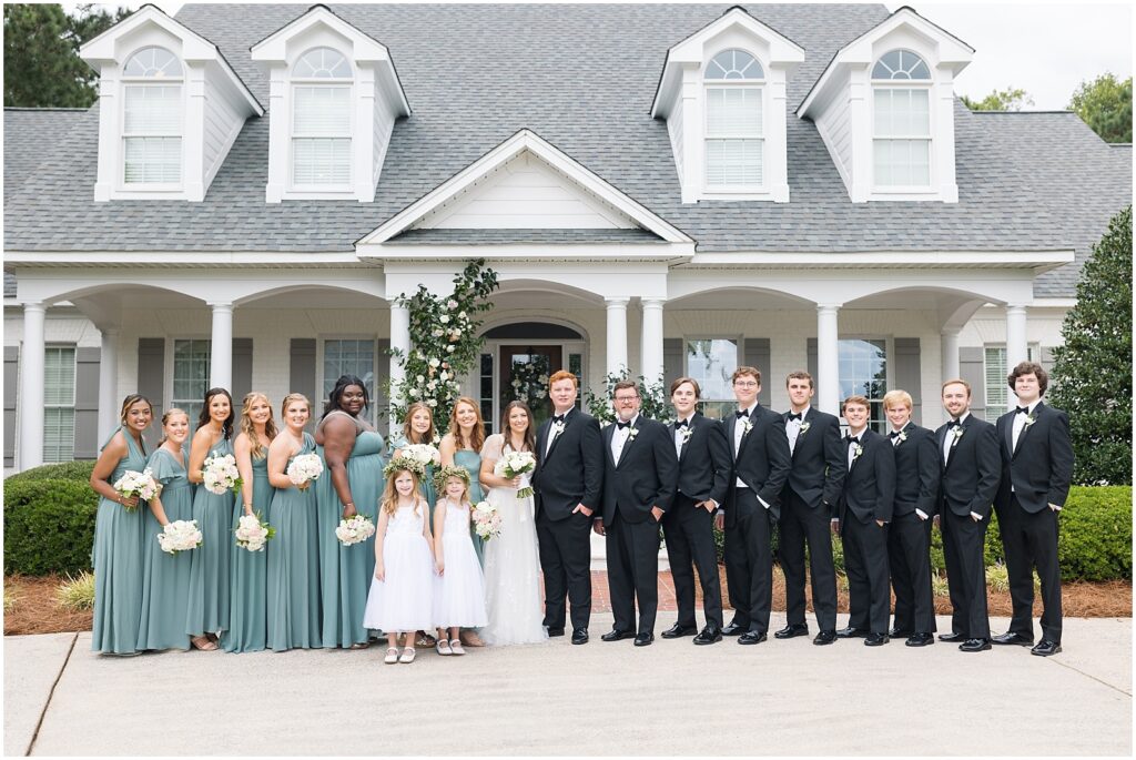 Wedding party photos | Romantic Estate Wedding | Eastern NC Wedding Photographer | Raleigh Wedding Photographer