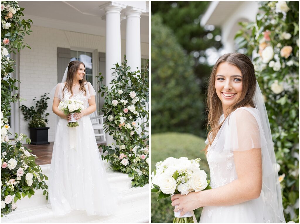 Wedding dress inspiration | Bridal bouquet | Romantic Estate Wedding | Eastern NC Wedding Photographer | Raleigh Wedding Photographer