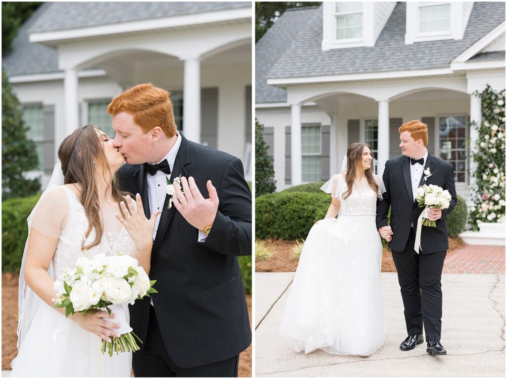 Bride groom just married | Romantic Estate Wedding | Eastern NC Wedding Photographer | Raleigh Wedding Photographer