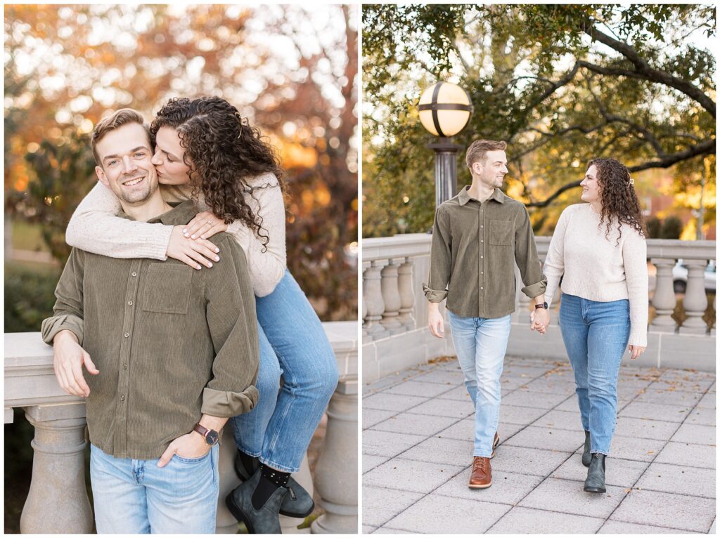 Cozy Fall Engagement Photos | UNC Chapel Hill Engagement | Raleigh Engagement Photographer | Engagement photos in Raleigh