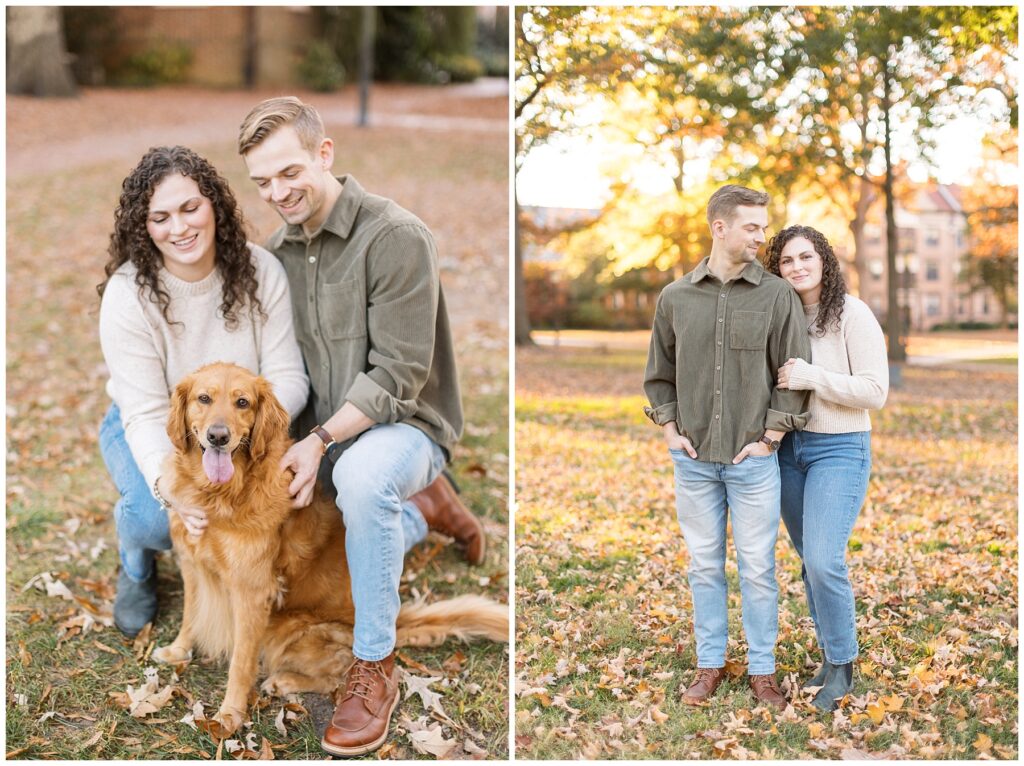 Engagement photos at the Quad | UNC Chapel Hill | UNC Alumni Wedding