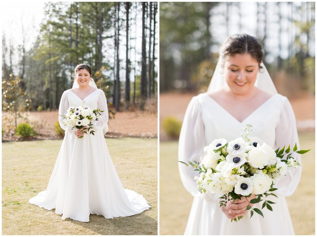 Bridal bouquet | Wedding Dress Inspiration | The Upchurch Wedding | NC Wedding Photographer | Raleigh Wedding Photographer