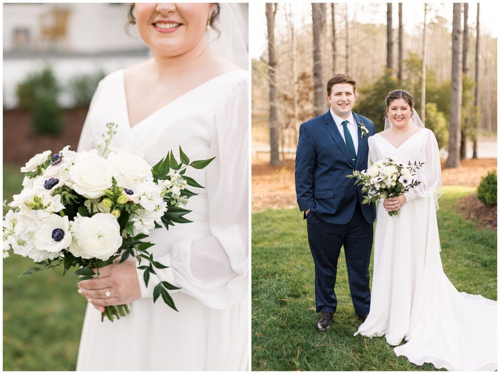 Bridal bouquet | Bride groom outfit inspiration | The Upchurch Wedding | NC Wedding Photographer | Raleigh Wedding Photographer