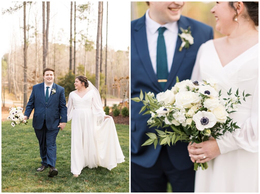 Bride Bouquet Inspiration | Bride groom photo inspiration | The Upchurch Wedding | NC Wedding Photographer | Raleigh Wedding Photographer