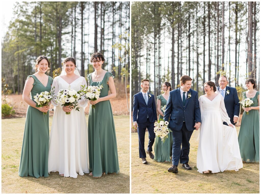 Bridesmaid dress inspiration | The Upchurch Wedding | NC Wedding Photographer | Raleigh Wedding Photographer